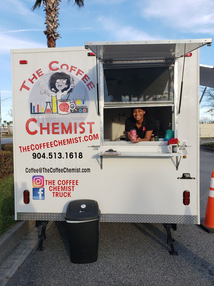 The Coffee Chemist truck serving the Jacksonville community